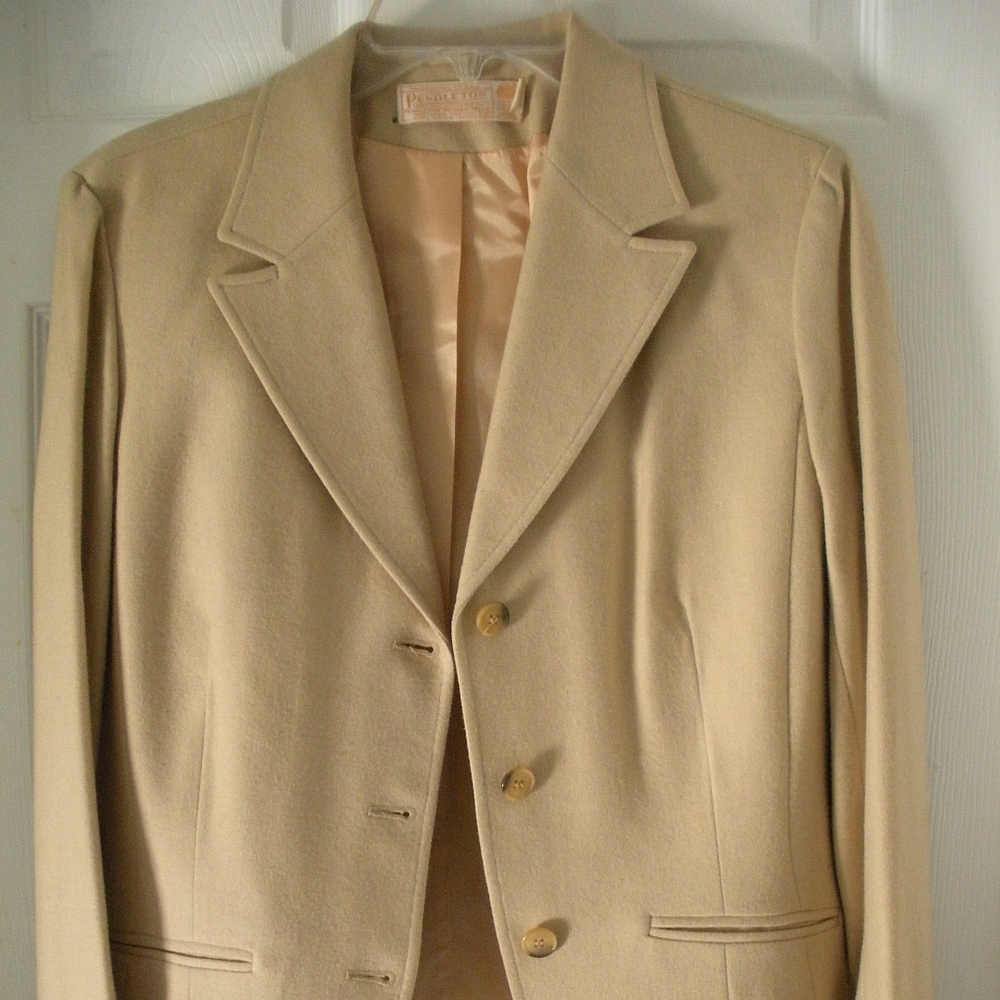 Women's Vintage Pendleton Wool Blazer Jacket Nice!